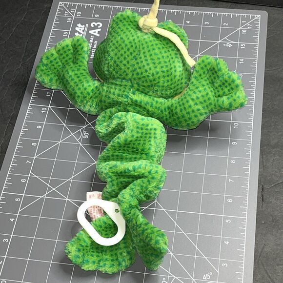 VTG Dakin Frog Musical Pull Plush PLAYS Take Me Out To The Ball Park 1994 - Picture 4 of 7